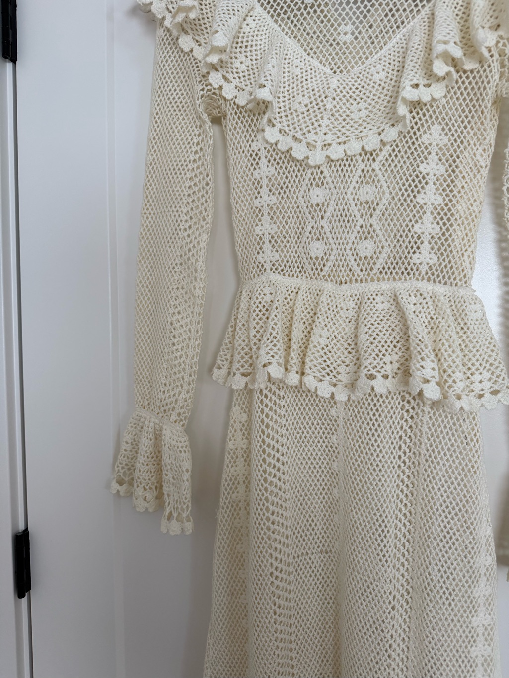 Zimmermann Allia Crochet Maxi Dress Beach Coverup In Ivory — image 3 of 6